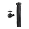 PULUZ PU435 Mini Octopus trikojis lankstus lenkiamas trikojis su 360° rutuline galvute ir telefono laikikliu išmaniesiems telefonams, kompaktinėms kameroms, veiksmo kameroms, mažiems beveidrodiniams fotoaparatams, maks. apkrova 1,2 kg, juodas