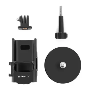 PULUZ PU724B magnetinis apsauginis dėklas, skirtas DJI Osmo Pocket 3 - juodas silikoninis dangtelis su objektyvo apsauga