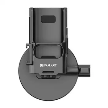 PULUZ PU724B magnetinis apsauginis dėklas, skirtas DJI Osmo Pocket 3 - juodas silikoninis dangtelis su objektyvo apsauga