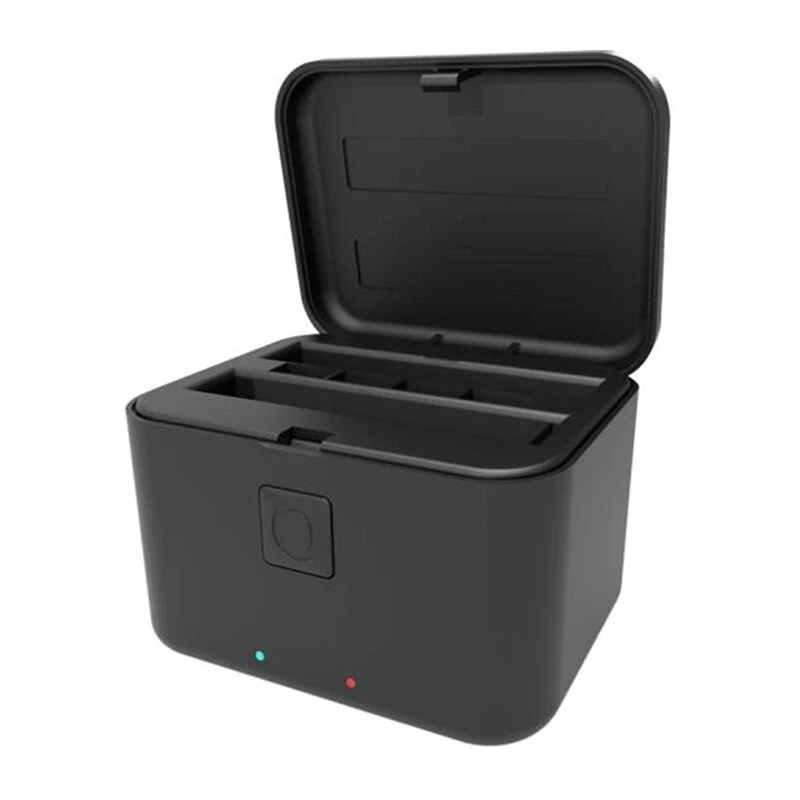 Puluz PU765B įkrovimo dėklas, skirtas Insta360 X5 – 3 lizdų baterijų įkroviklis ir laikymo dėžutė (juoda)