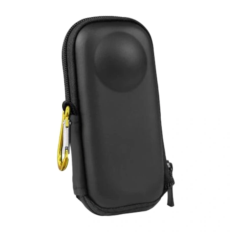 PULUZ PU984B Apsauginis kietas dėklas, skirtas Insta360 X4 ir X5 – Atsparus smūgiams EVA korpusas su individualiai pritaikytu putplasčio įdėklu, minkštu flanelės pamušalu, tinkleline aksesuarų kišene ir nešimo rankena (juoda)