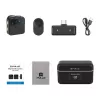 PULUZ SmartLink WS300 2.4GHz dviguba belaidė lavalier mikrofonų sistema su triukšmo mažinimu, 100m nuotolis, USB-C įkrovimas