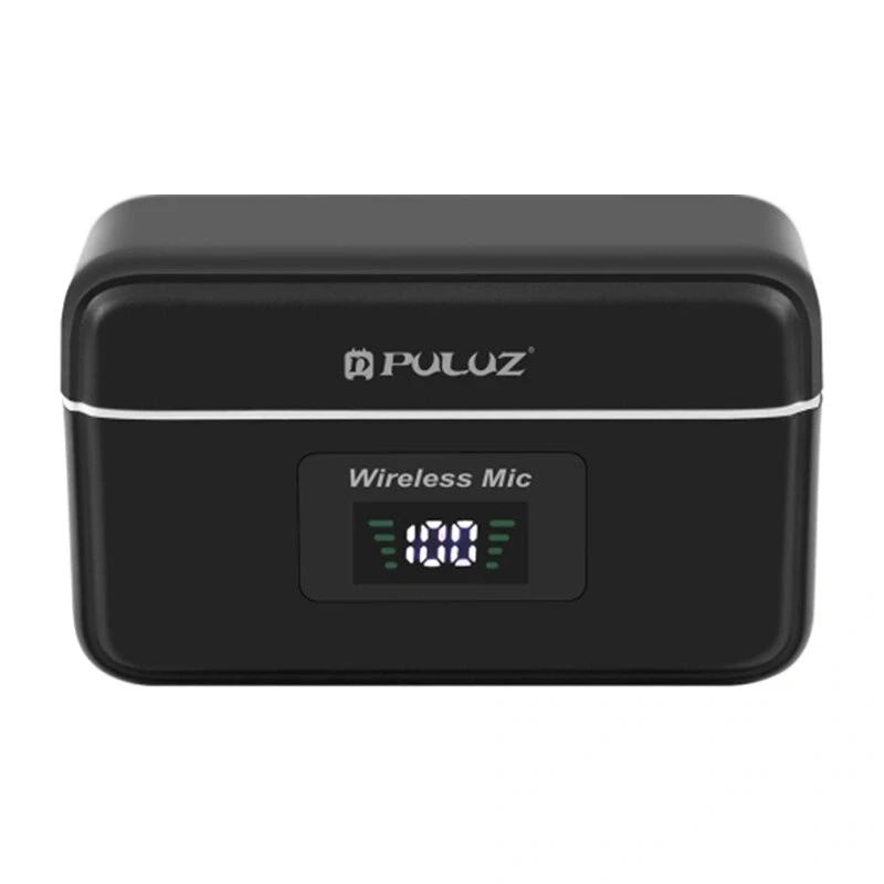 PULUZ SmartLink WS300 2.4GHz dviguba belaidė lavalier mikrofonų sistema su triukšmo mažinimu, 100m nuotolis, USB-C įkrovimas