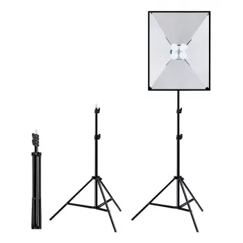 PULUZ Studio Set Softbox 50x70cm, Tripod, LED Bulb 4 vnt. PU5071EU
