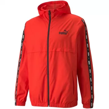 PUMA ESS+ Tape Windbreaker vyriška striukė High Risk Red