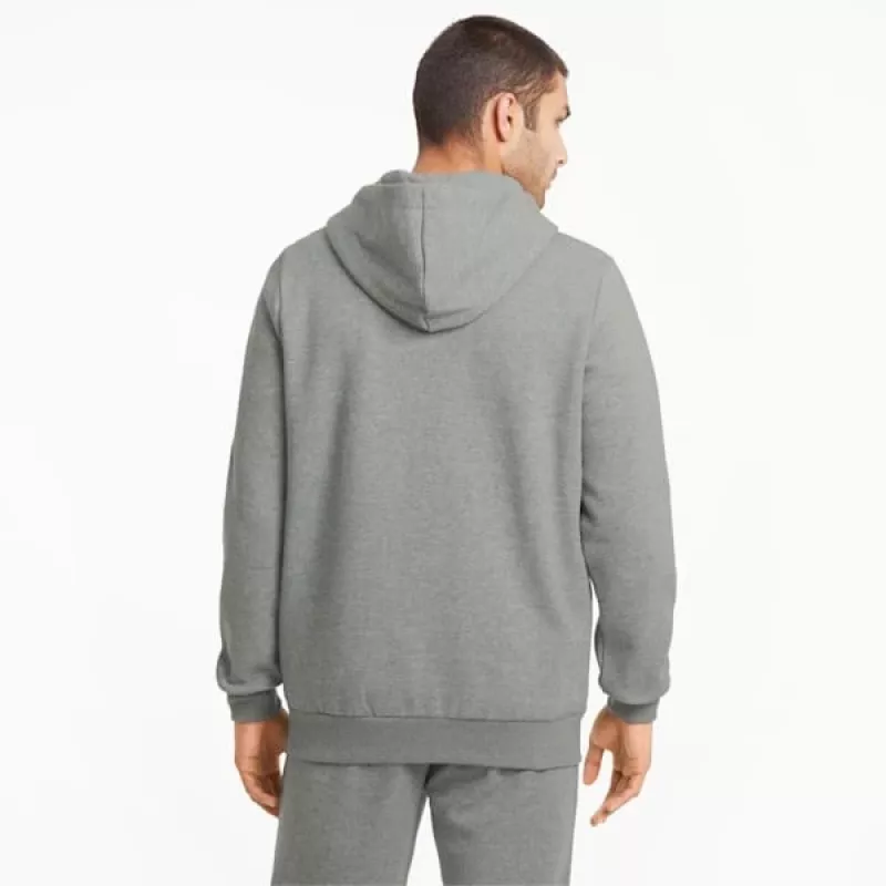 PUMA ESSENTIALS Moteriškas vidutinio pilkumo vilnos gobtuvas S