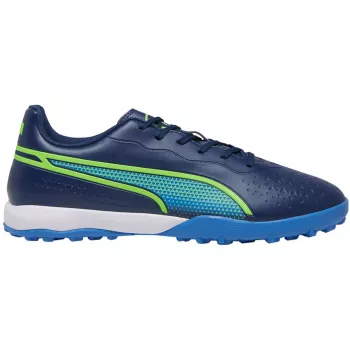 PUMA King Match TT futbolo bateliai vyrams, skirti dirbtinei žolei, juodi/balti/auksiniai, 43 dydis