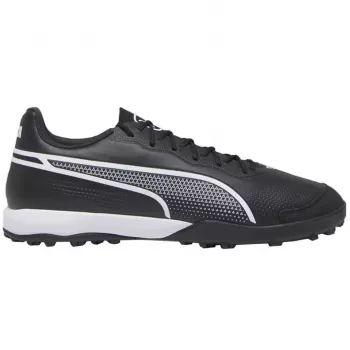 PUMA King Pro TT vyriški futbolo bateliai dirbtinei žolei, juodi/balti/auksiniai, 44 EU dydis