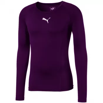 Puma LIGA Baselayer LS vyriški marškinėliai ilgomis rankovėmis, violetiniai, M dydis