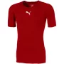 Puma LIGA Baselayer trumpomis rankovėmis vyriški marškinėliai raudoni 655918 01 M