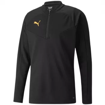 PUMA vyriškas 1/4 užsegamas treniruočių gobtuvas juodas S - dryCELL drėgmę sugerianti sportinė forma