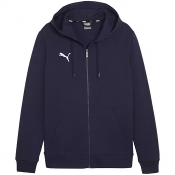 PUMA Team Goal Casuals Vyriškas gobtuvinis megztinis, tamsiai mėlynas