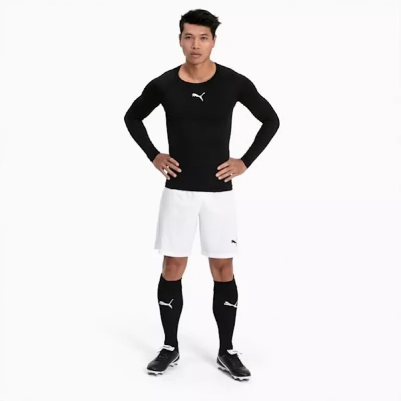 PUMA teamFINAL 21 vyriški treniruočių marškinėliai juodi/balti L