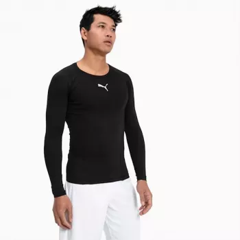 PUMA teamFINAL 21 vyriški treniruočių marškinėliai juodi/balti L