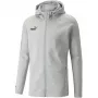 PUMA teamFINAL Casuals Vyriška gobtuvo pilno užtrauktuko striukė Medium Grey Heather