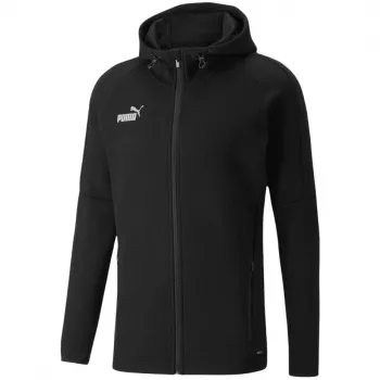 PUMA teamFINAL Casuals Vyriškas gobtuvinis megztinis juodas 657383 03