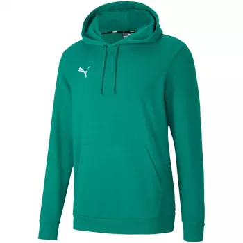 PUMA teamGOAL 23 Casuals džemperis su gobtuvu žaliai blizgantis vyriškas dydis S
