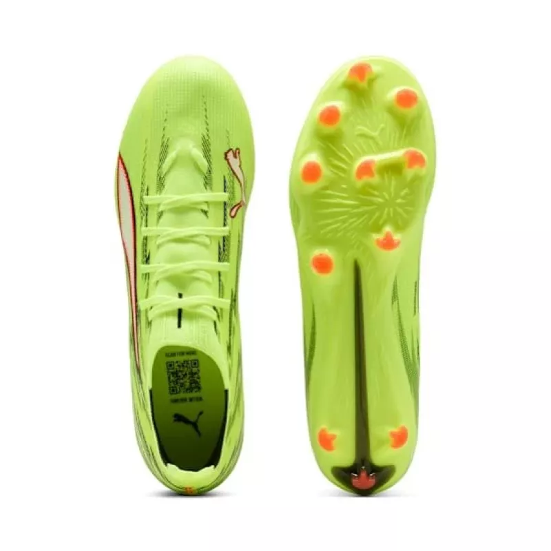 Puma Ultra 6 Match FG/AG futbolo bateliai - Puma Black / Puma White / Fire Orchid - 44.5 dydis