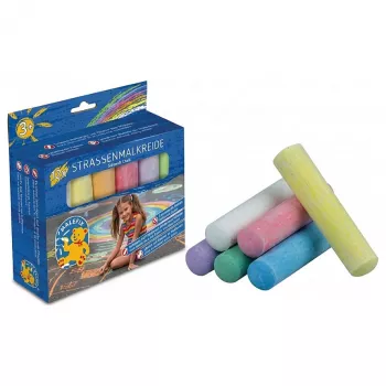 PUSTEFIX MALEFIX Street Chalk 6-Pack Fairy Tale | Nuplaunama mažai dulkių turinti kreida šaligatviams