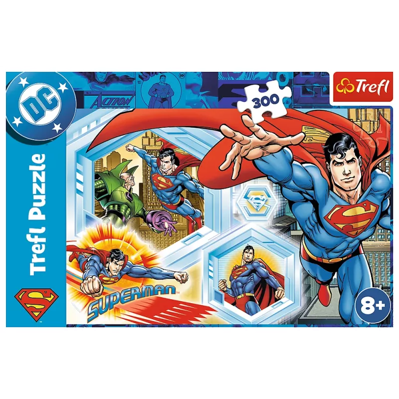 Dėlionė 300 – Nesunaikinamas Supermenas – Warner Superman Trefl 23032