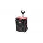QBRICK SYSTEM PRO SET 2 - 3 dalių modulinė įrankių laikymo sistema (Toolcase, Organizer 100, Box 130) Juoda/Raudona