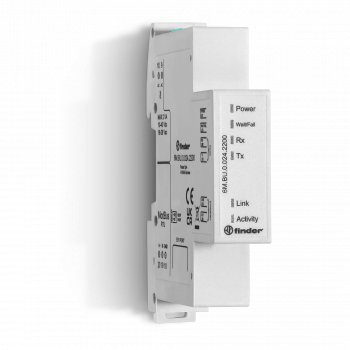 Finder 6M.BU.0.024.2200 Modbus TCP/IP ir RS485 RTU tinklų sąsaja, 24 V AC/DC