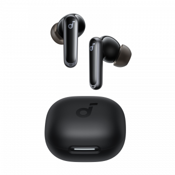 soundcore P40i by Anker, juodos visiškai belaidės ausinės, adaptyvus ANC, Bluetooth 5.3