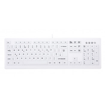 CHERRY Active Key AK-C8100F-UVS-W/UK USB klaviatūra, IP68, balta, UK