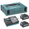 Makita 191J81-6 XGT 40 V max akumuliatorių rinkinys, 2 × BL4025 2,5 Ah, DC40RA, MAKPAC