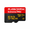 SanDisk Extreme PRO microSDXC 512 GB UHS-I A2 V30, iki 250/170 MB/s, SDSQXCJ-512G-GS6MA