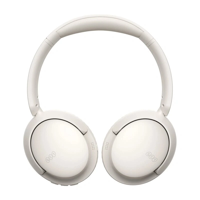 QCY H2S Lite White On-Ear Bluetooth Headphones