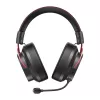 QCY Heroad VT200 žaidimų ausinės – juodos ir raudonos, 50 mm tvarkyklės, virtualus 7.1 garsas, RGB LED, USB-A