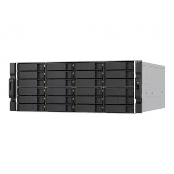 QNAP TS-h2477AXU-RP-R7-32G 4U stelažinis NAS serveris, 24 lizdai 3,5 inch SATA, AMD Ryzen 7, 32GB RAM, dvigubas 800W maitinimo šaltinis