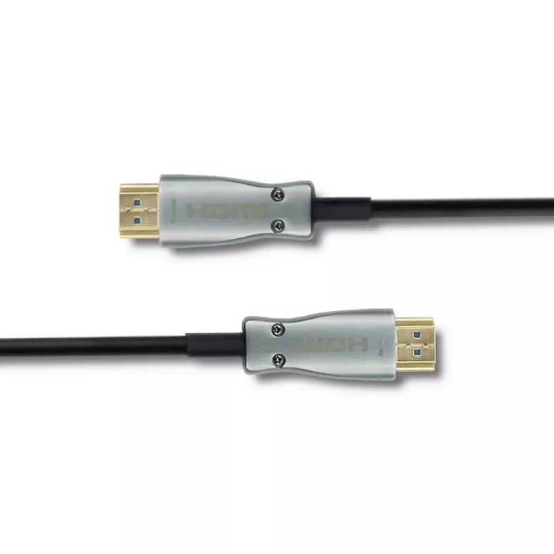 Qoltec 50472 High-Speed HDMI laidas su Ethernet 20m 4K@60Hz 18Gbps auksuoti jungtys juoda ir sidabrinė