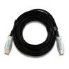 Qoltec 50474 HDMI 1.4 didelės spartos kabelis su Ethernet, 30 m, paauksuotomis jungtimis, trigubu ekranavimu, juodas/sidabrinis