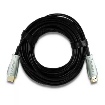 Qoltec 50474 HDMI 1.4 didelės spartos kabelis su Ethernet, 30 m, paauksuotomis jungtimis, trigubu ekranavimu, juodas/sidabrinis