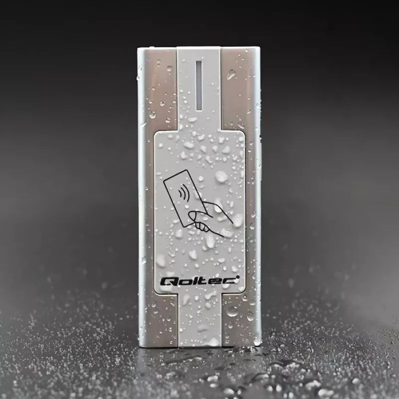 Qoltec 52446 artumo kortelių ir raktų pakabukų skaitytuvas – 125 kHz RFID, Wiegand 26-bit, IP65