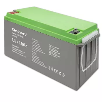 Qoltec giliųjų ciklų gelio baterija 12V 150Ah 44,5kg
