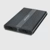 Qoltec Dual M.2 NVMe SATA SSD korpusas su USB-C 3.2 Gen 2, be įrankių aliuminis, palaiko 2x2TB, UASP, TRIM, 10Gbps