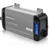Qoltec grynosios sinusoidės keitiklis 12V į 230V 1000W/2000W su LCD, USB, USB-C, suderinamas su LiFePO4/GEL/AGM