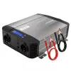 Qoltec grynos sinusoidės keitiklis 12V į 230V 1500W/3000W su LCD USB USB-C, skirtas LiFePO4 GEL AGM