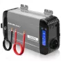 Qoltec grynos sinusinės bangos inverteris 12V į 230V 500W/1000W su LCD, USB, USB-C, suderinamas su LiFePo4/GEL/AGM
