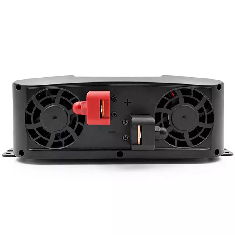 Qoltec grynos sinusinės bangos inverteris su UPS | 12V į 230V | 2000W nuolatinė / 4000W pikų | LCD | USB-A | USB-C PD 18W | Suderinamas su LiFePO4 GEL AGM