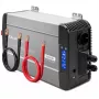 Qoltec grynos sinusinės bangos inverteris su UPS 12V į 230V 3000W/6000W LCD USB USB-C LiFePO4 GEL AGM