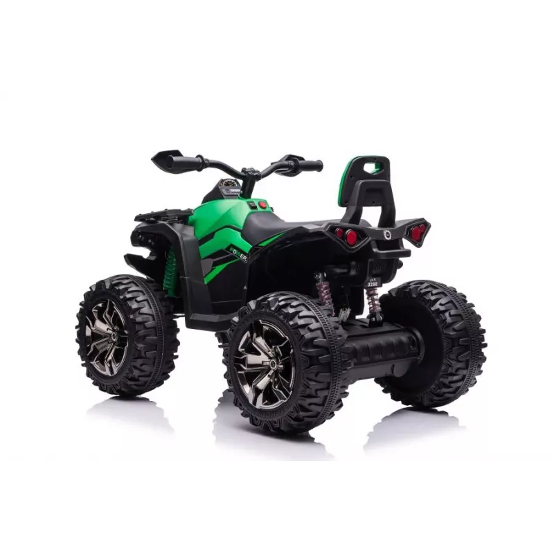 Quad QLS-3288 elektrinis keturratis su atrama, LED žibintais, MP3, žalias