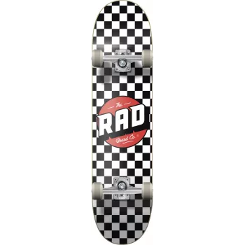 RAD Checker Stripe Complete Skateboard 7.75 Navy