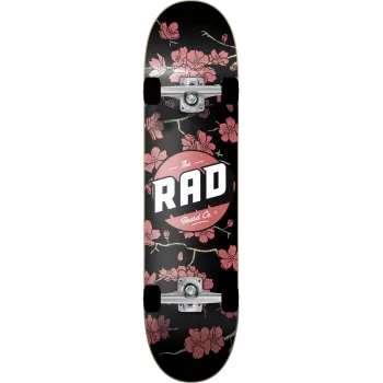 RAD Logo Complete Skateboard 8 White