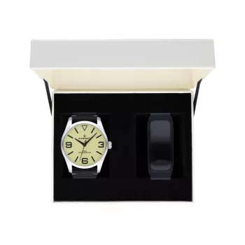 RADIANT Vyriškas analoginis kvarcinis laikrodis RA533202T - 42mm nerūdijančio plieno korpusas, mėlynas ciferblatas, sidabrinė apyrankė