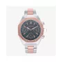 RADIANT Vyriškas analoginis kvarcinis laikrodis RA628704 - 44mm nerūdijančio plieno korpusas, juodas ciferblatas, sidabrinė Milano tinklelio apyrankė, 5 ATM