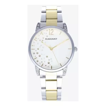 RADIANT Vyriškas kvarcinis analoginis laikrodis RA615203 36mm juodas ciferblatas dirbtinės odos dirželis